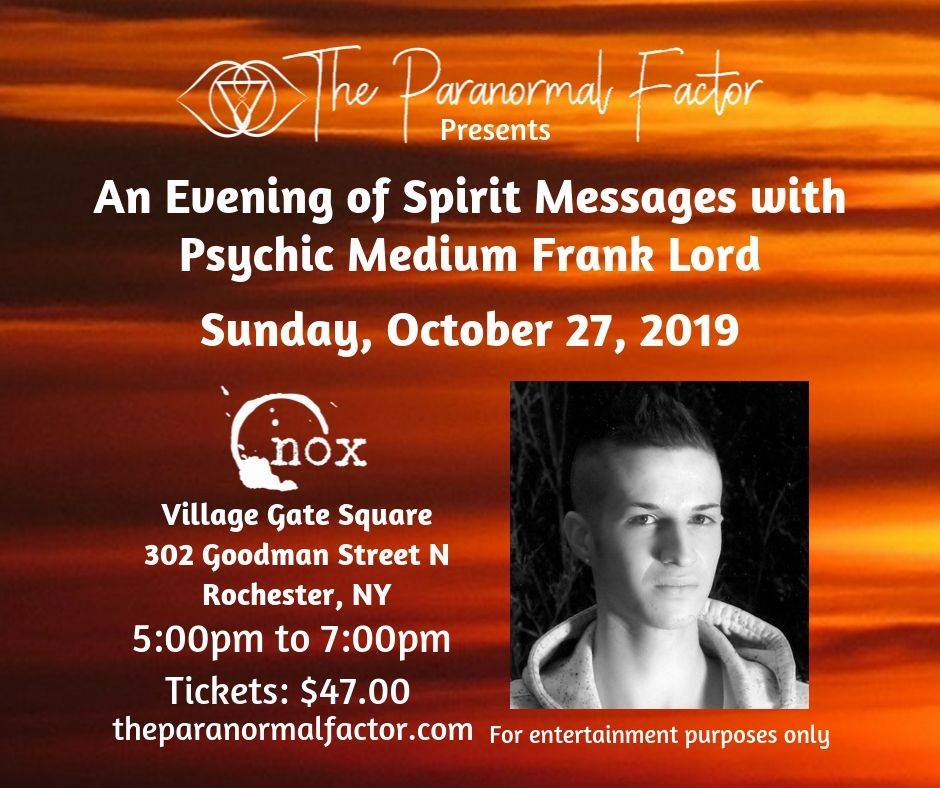 An Evening of Spirit Messages with Psychic Medium Frank Lord