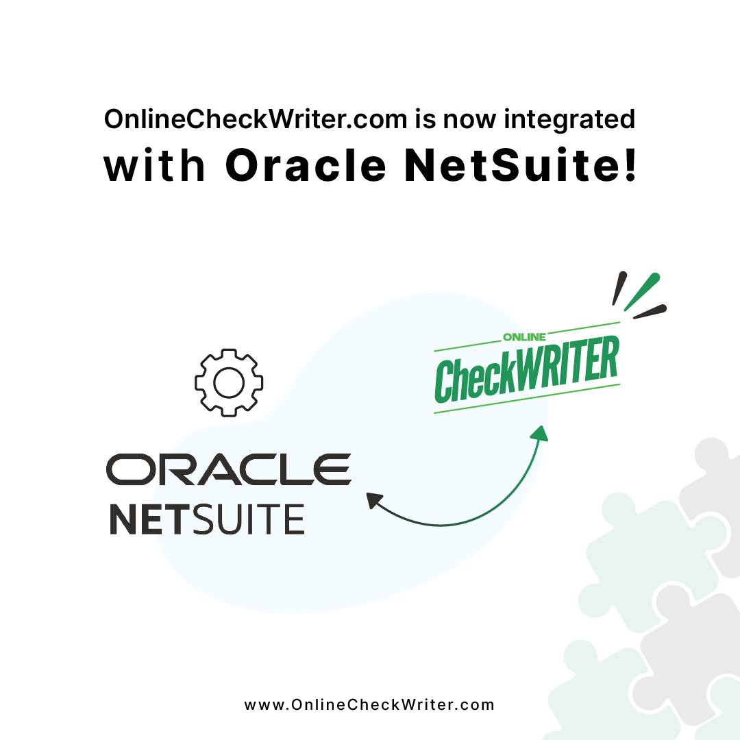 The Oracle NetSuite Integration with... - Online Check Writer | Facebook