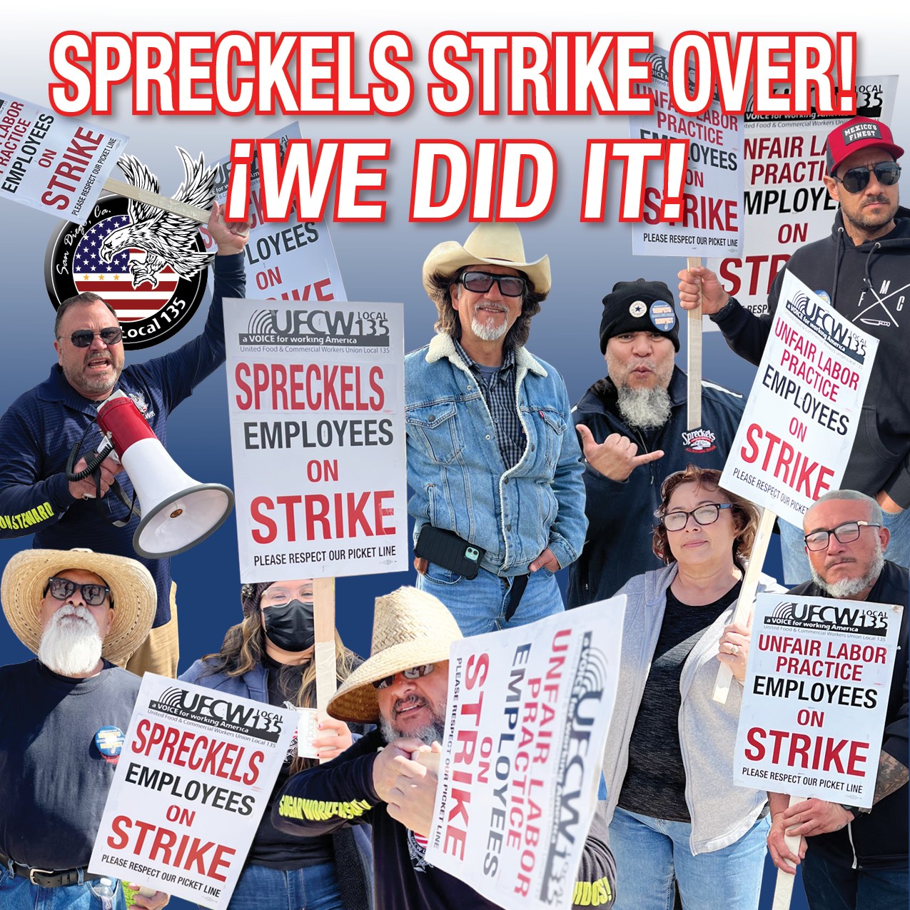 Members of several unions across the Bay Area joined the picket