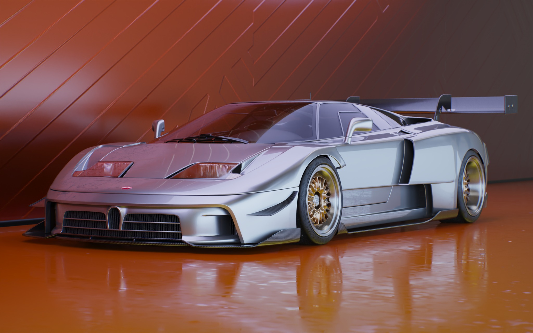 I turned my other Bugatti EB110 to a Dauer EB110 S. Check last two