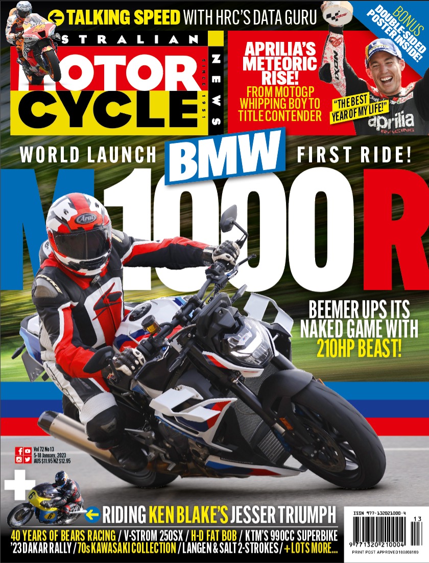 It's AMCN Day! In this issue we test BMW's 210hp M 1000 R, chat