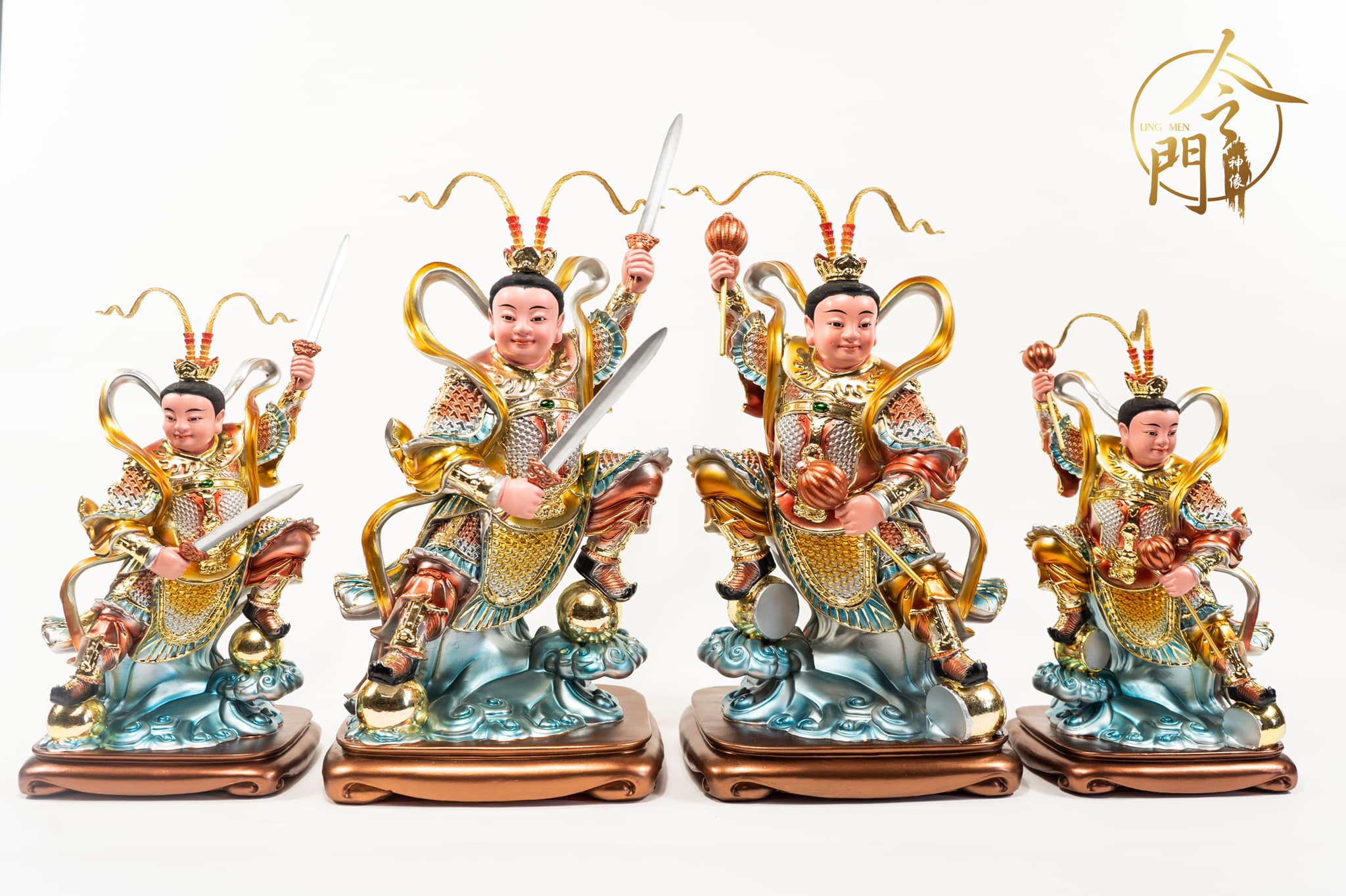 产品详情 【神像】：新款金吒木吒神像 【款式】：站款... - 令門神像 Ling Men Art Gallery