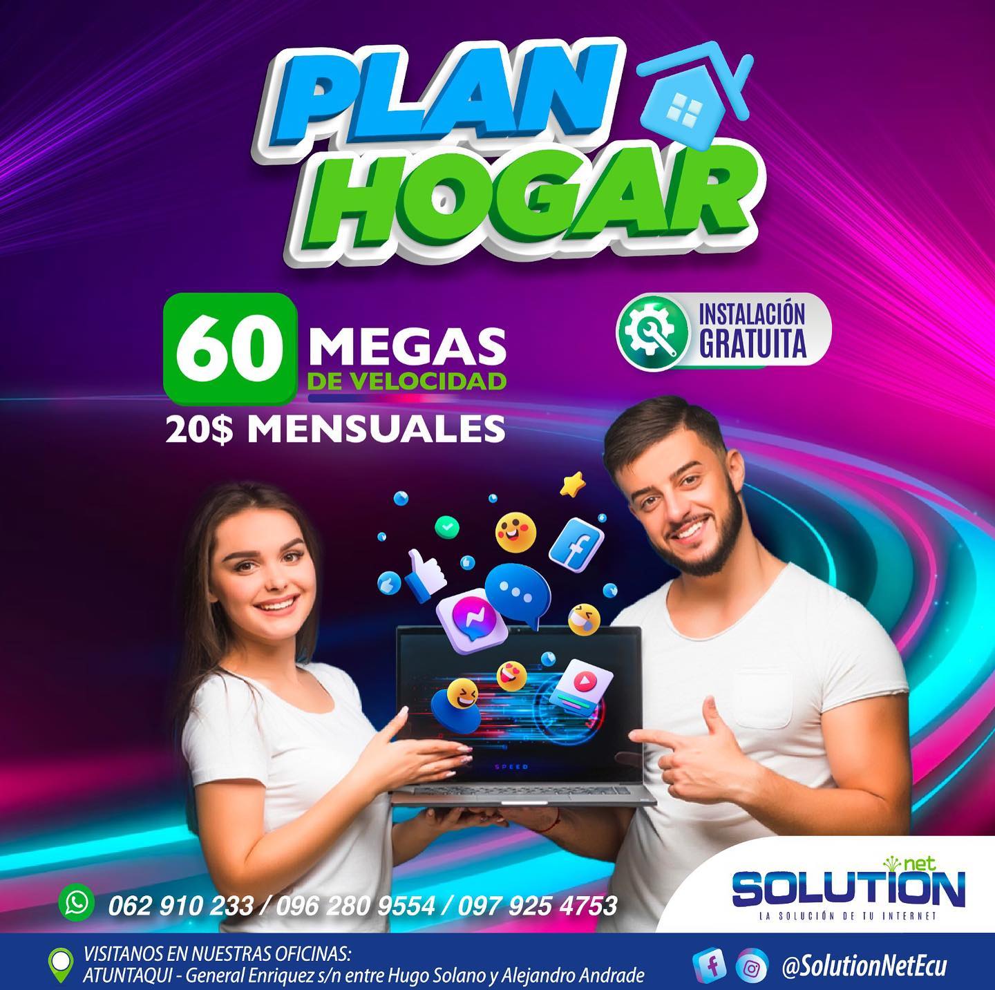 Solution Net - 📌El mejor internet por fibra óptica para tu...