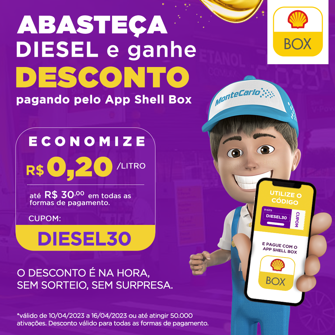 Abasteça Diesel com a Shell e... - Rede de Postos Monte Carlo | Facebook