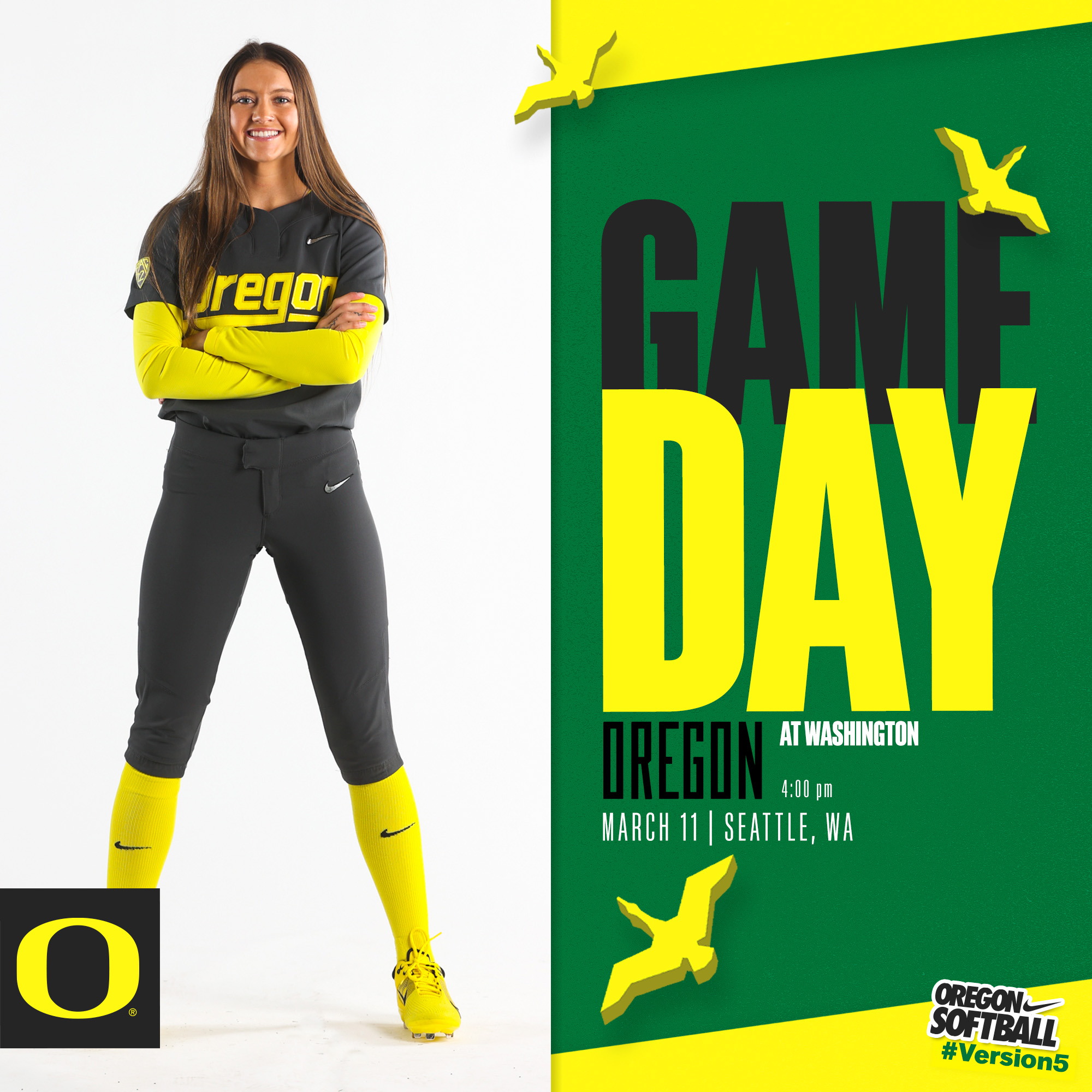 Oregon - Let's go 1-0 again today! 🆚 Washington 🕠 4:00 PM 📍 Seattle, WA ...