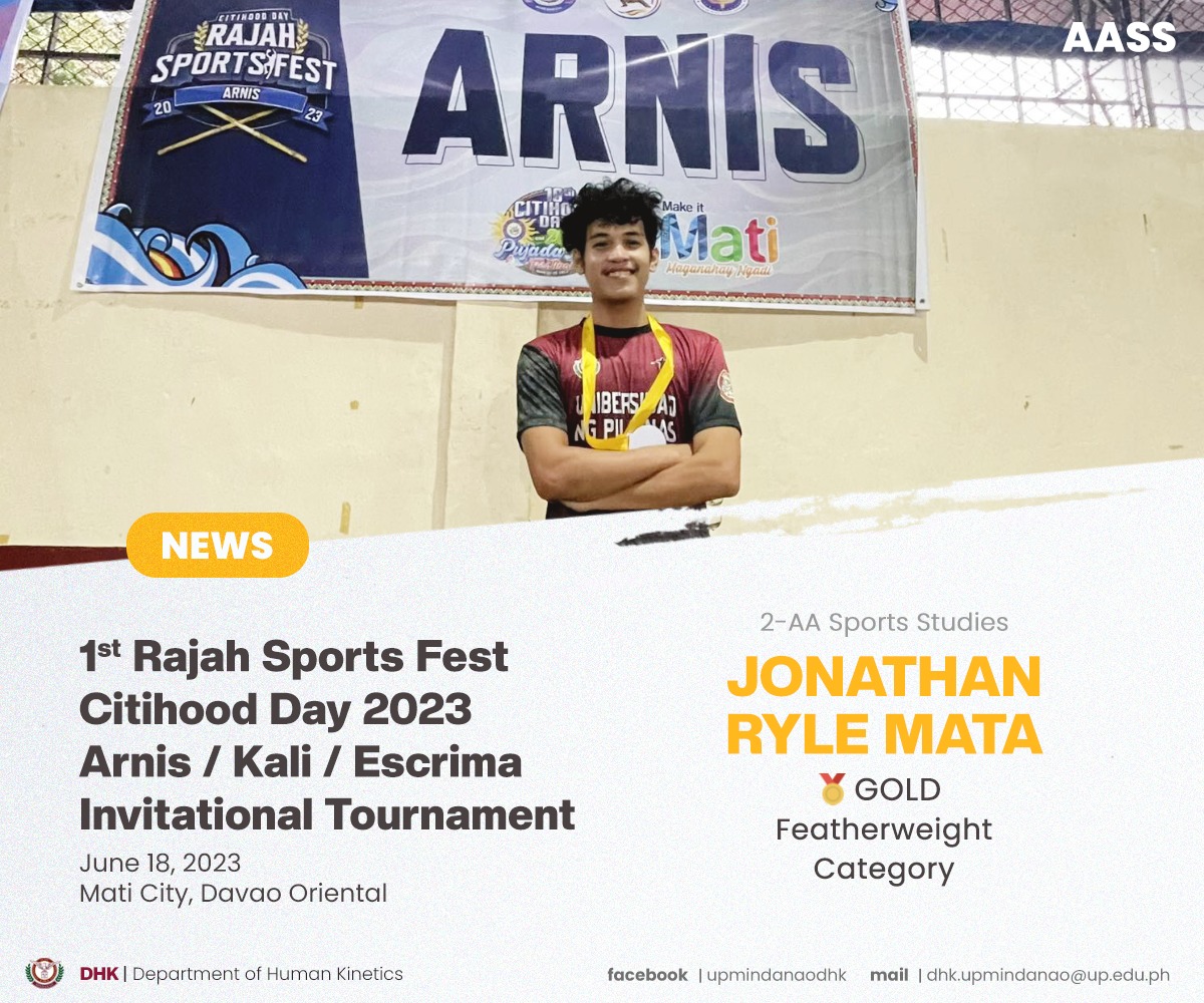 Department - Congratulations to our 2-AASS student, Jonathan Ryle Mata ...