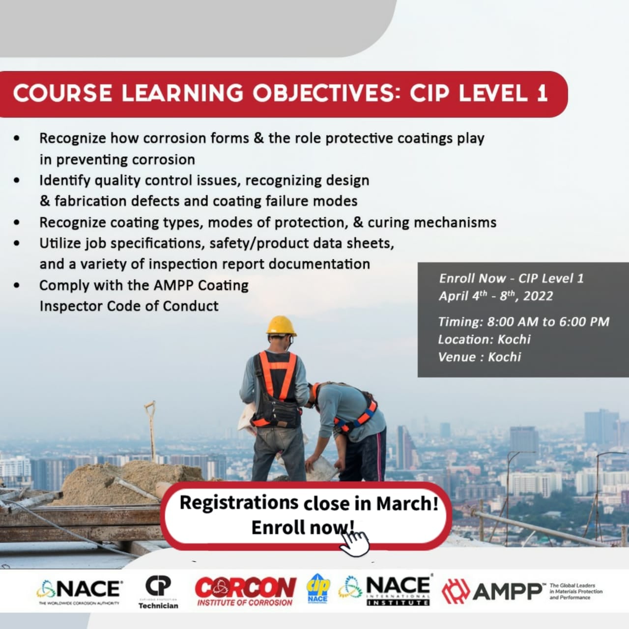CIP Level 1 Course... - Corcon Institute of Corrosion - CIC | Facebook