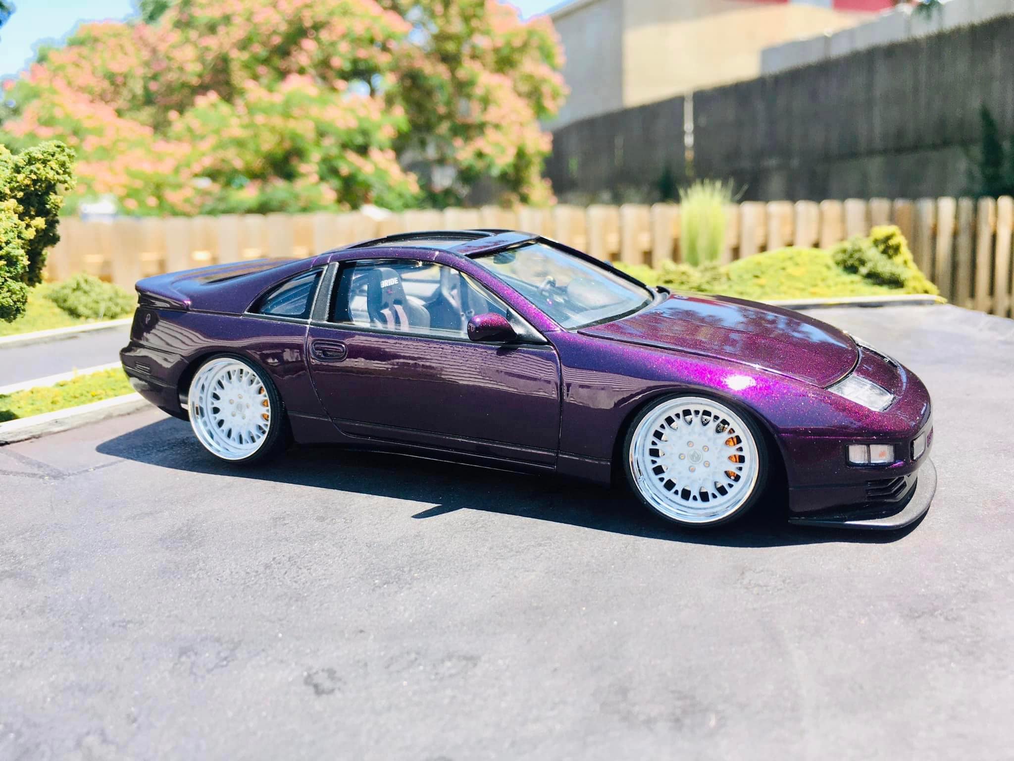JZX90 build finished in midnight purple candy paint