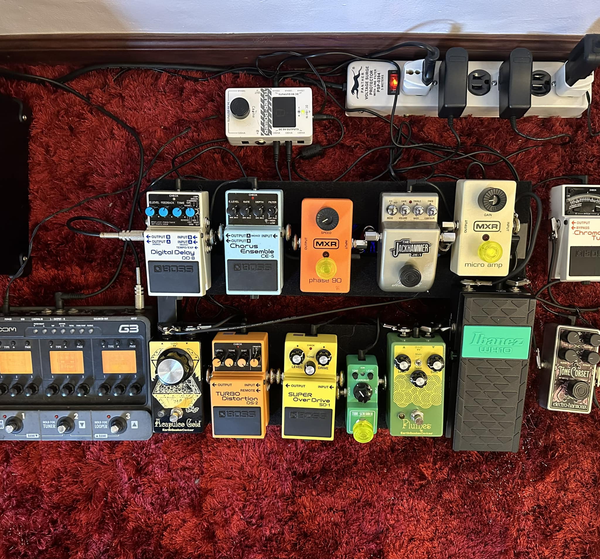 Modified EQD Acapulco Gold Pedal with Added Gain and Filter Controls