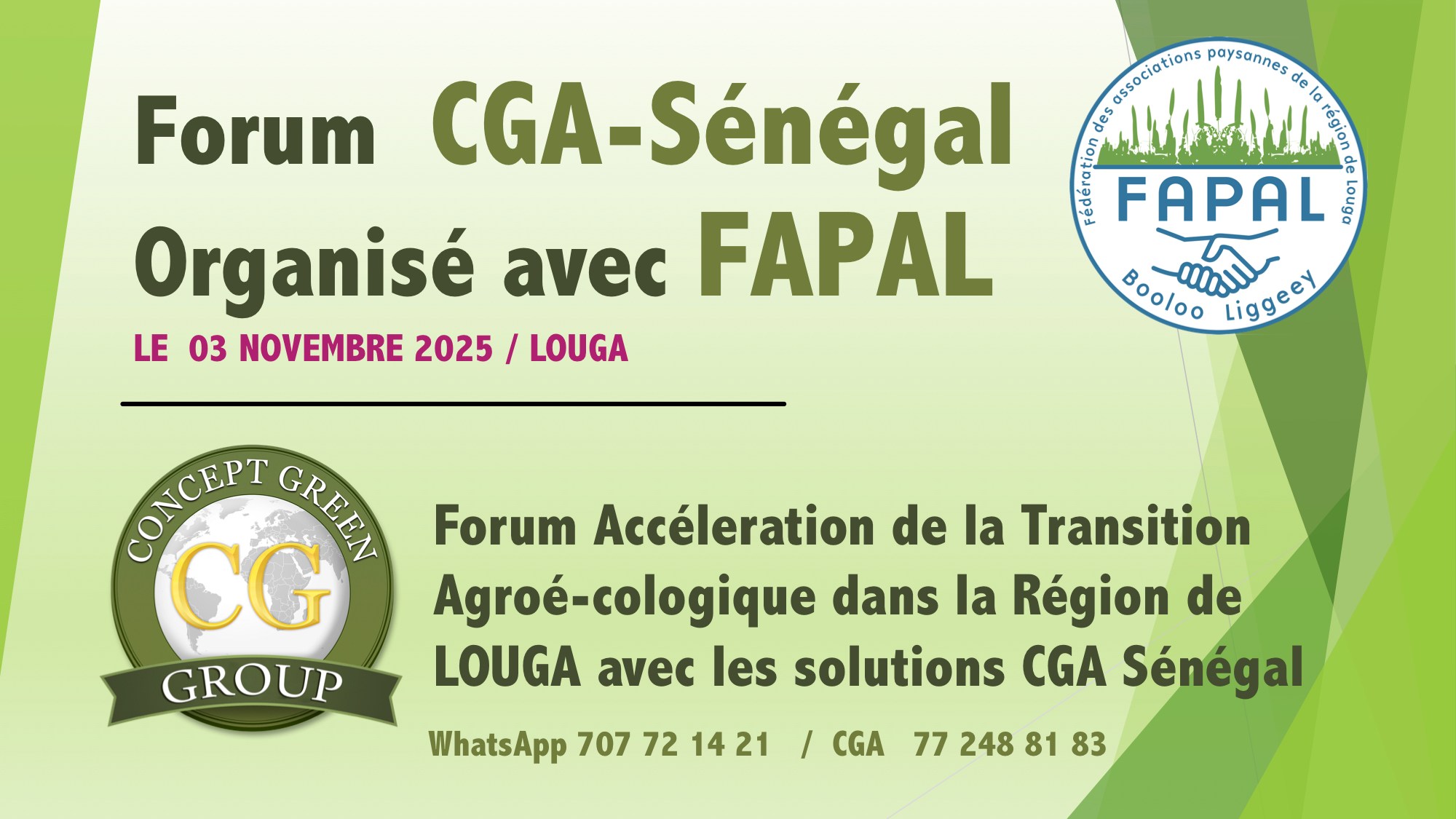 CGA Sénégal - Concept Global Agrobusiness
