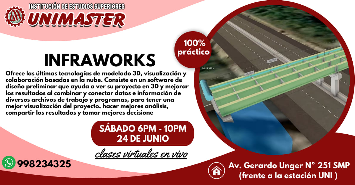 NFRAWORKS ⚠️Clases virtuales en... - Unimaster Ingeniería