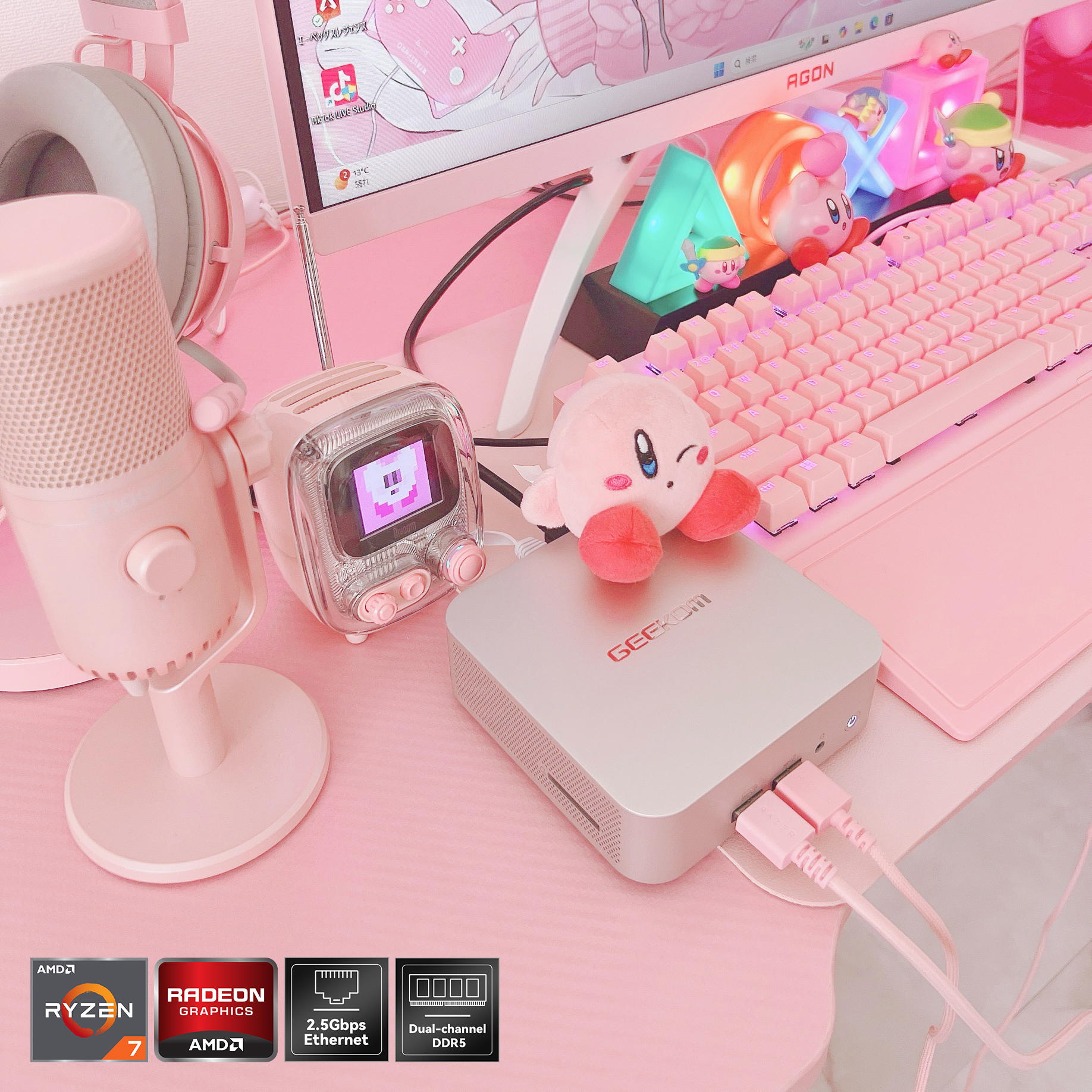 GEEKOM A6 Pink Edition ミニPC
