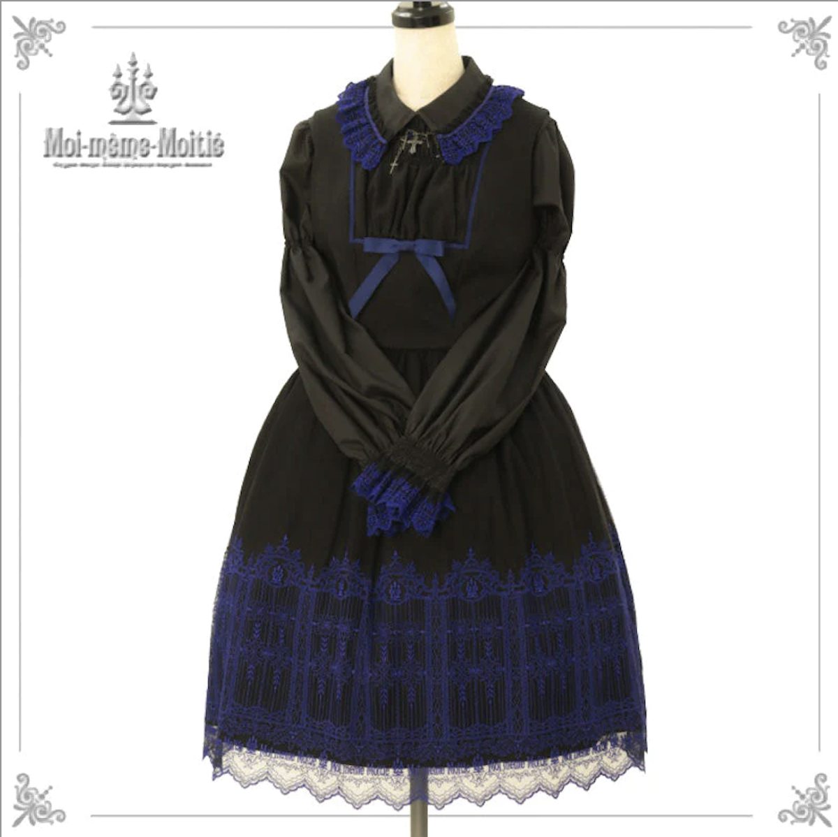 🥀Arrival now 🥀 バイカラー十字架アップリケジャンパースカート