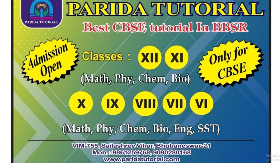 PARIDA TUTORIAL | Bhubaneswar