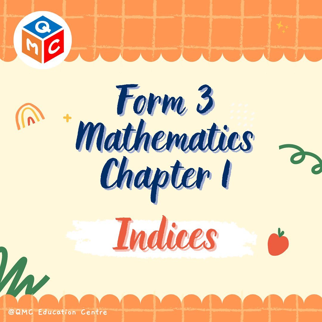 Form 3数学 Chapter 1重点笔記📝... - 三品教育 补习&安亲班 QMC Education -HQ