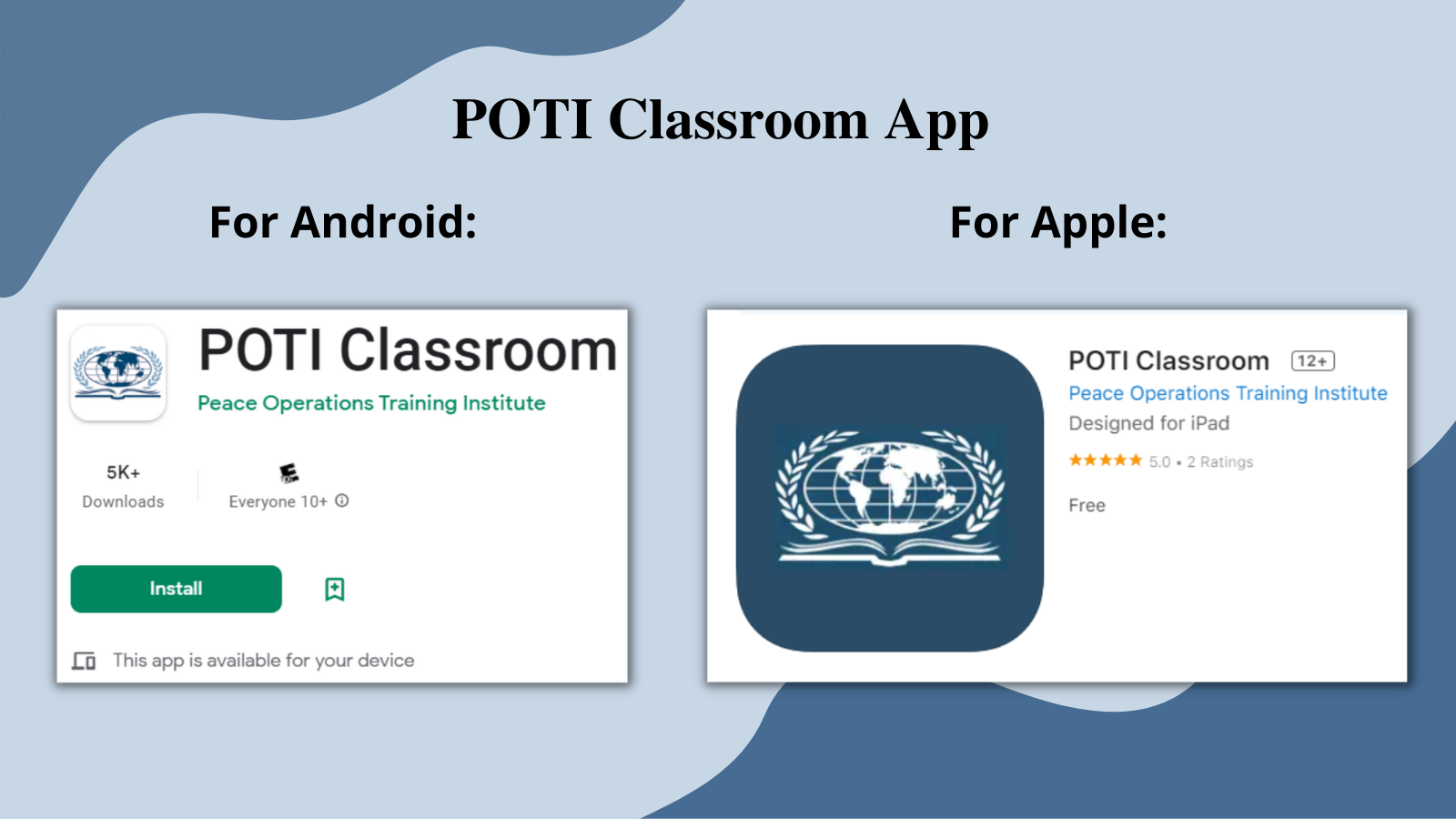 Peace - Have you downloaded the POTI Classroom App? The app grants you ...