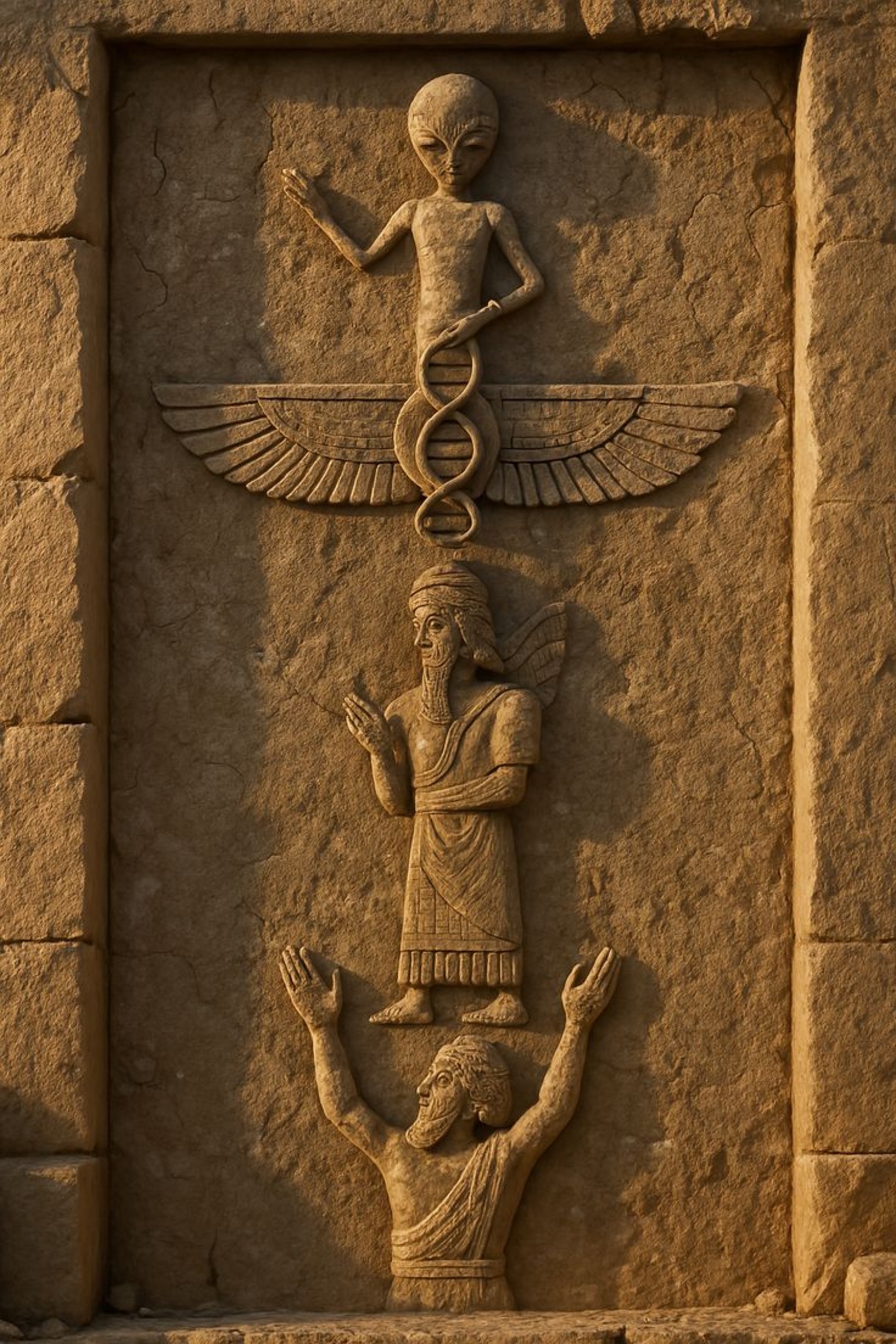 A bizarre stone carving is taking over conspiracy forums and alien 