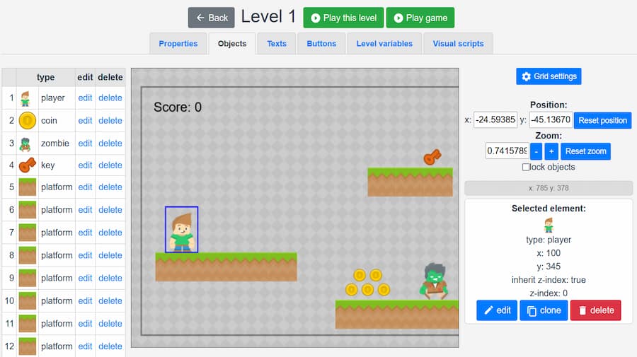 Soft & Apps - Easy Game Maker: crear juegos HTML5 gratis y...