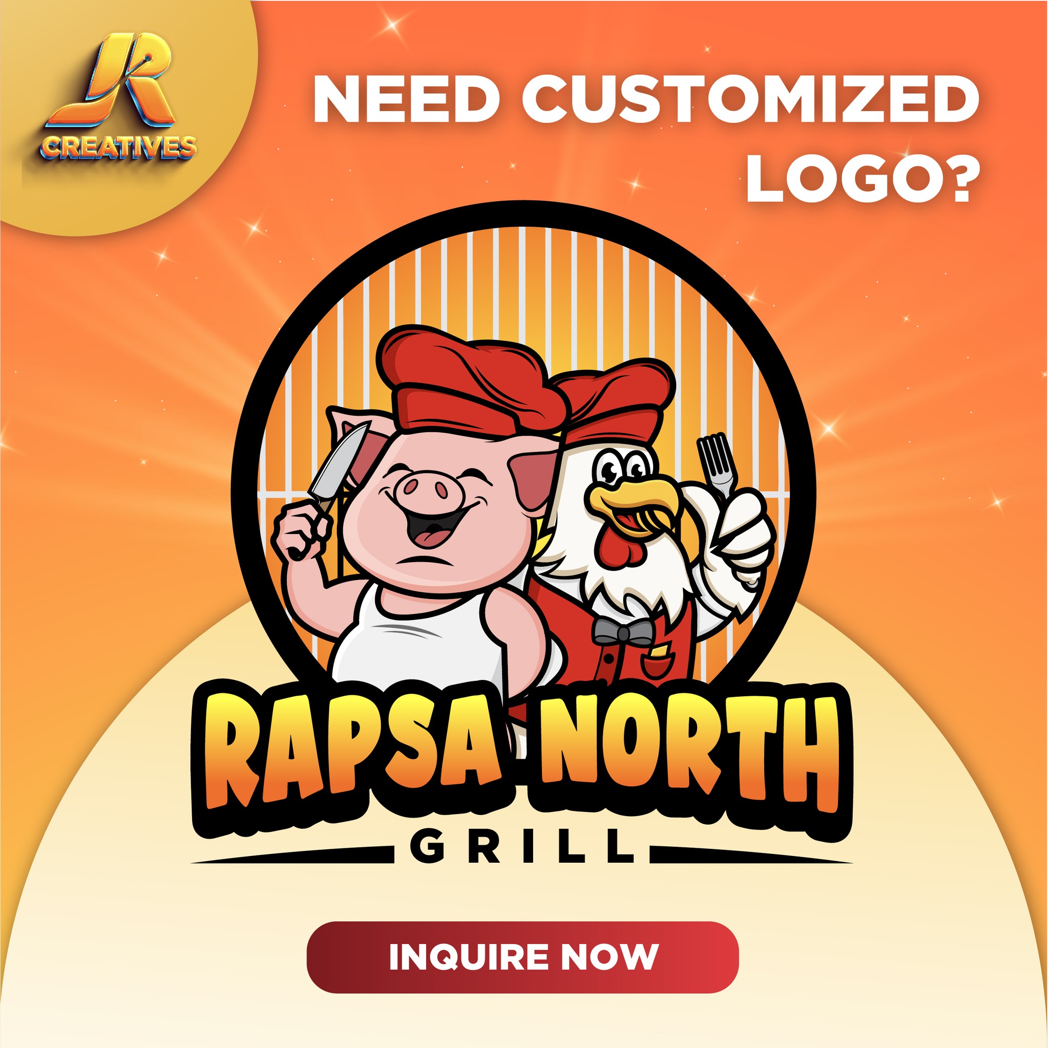 JR - Need logo design? Message us! Approved logo for RAPSA NORTH GRILL ...