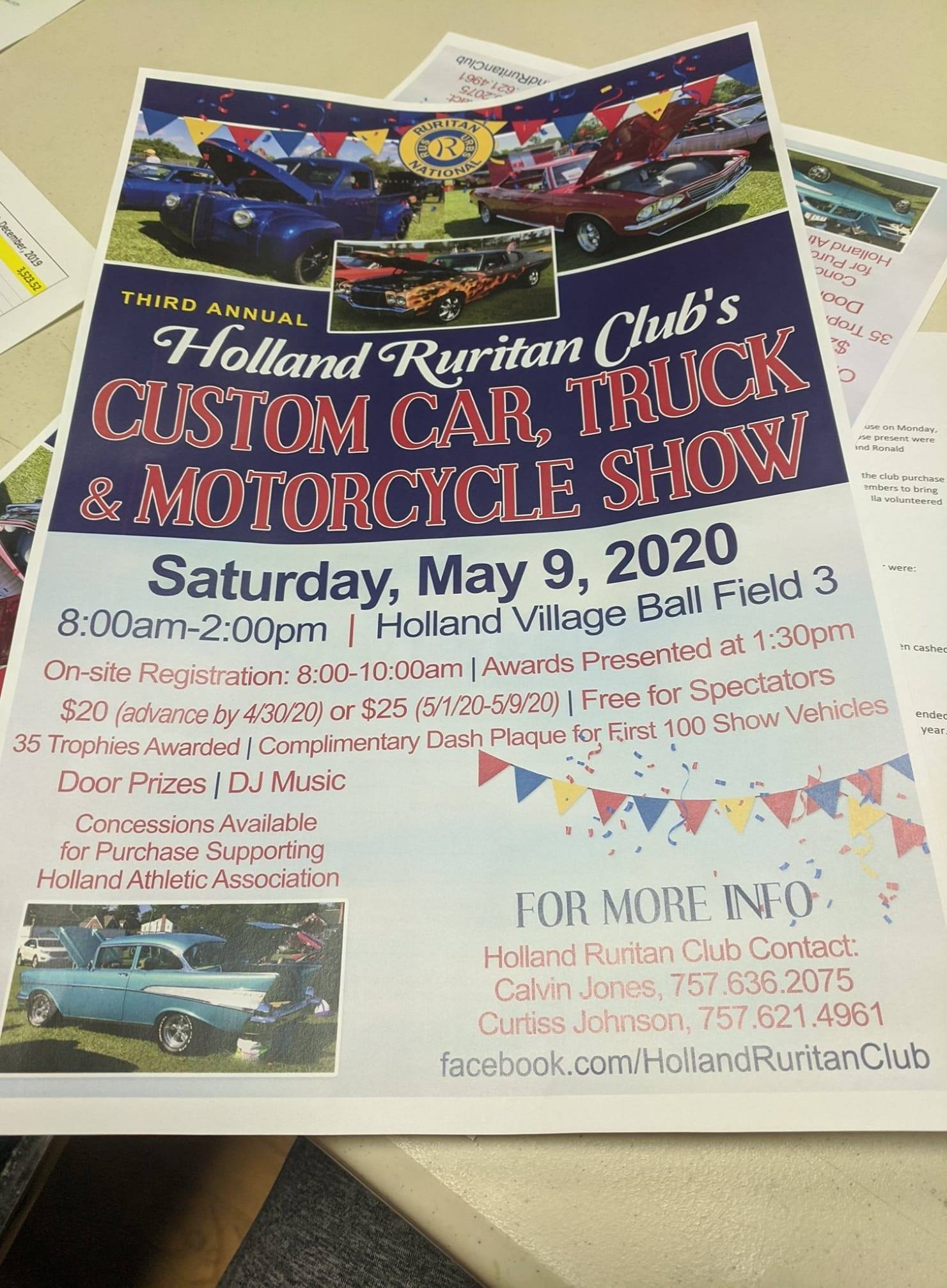 Holland Ruritan Club's Custom Car, Truck & Motorcycle Show