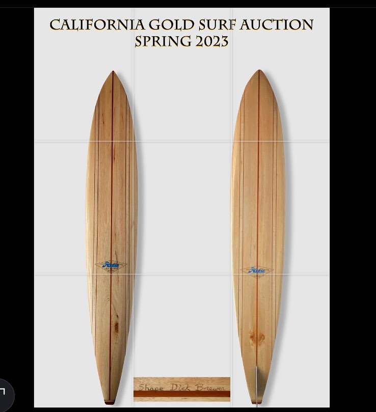Vintage Surfboard Shaped by Dick Brewer