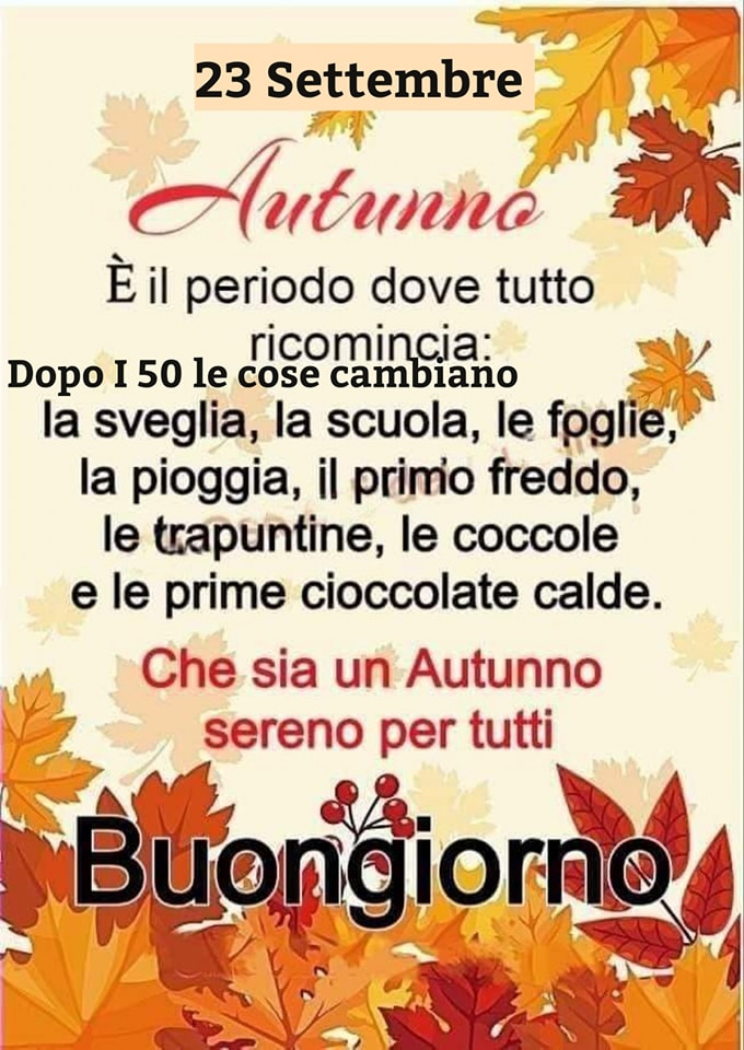 Buongiorno a tutti - Dopo I 50 le cose cambiano | Facebook