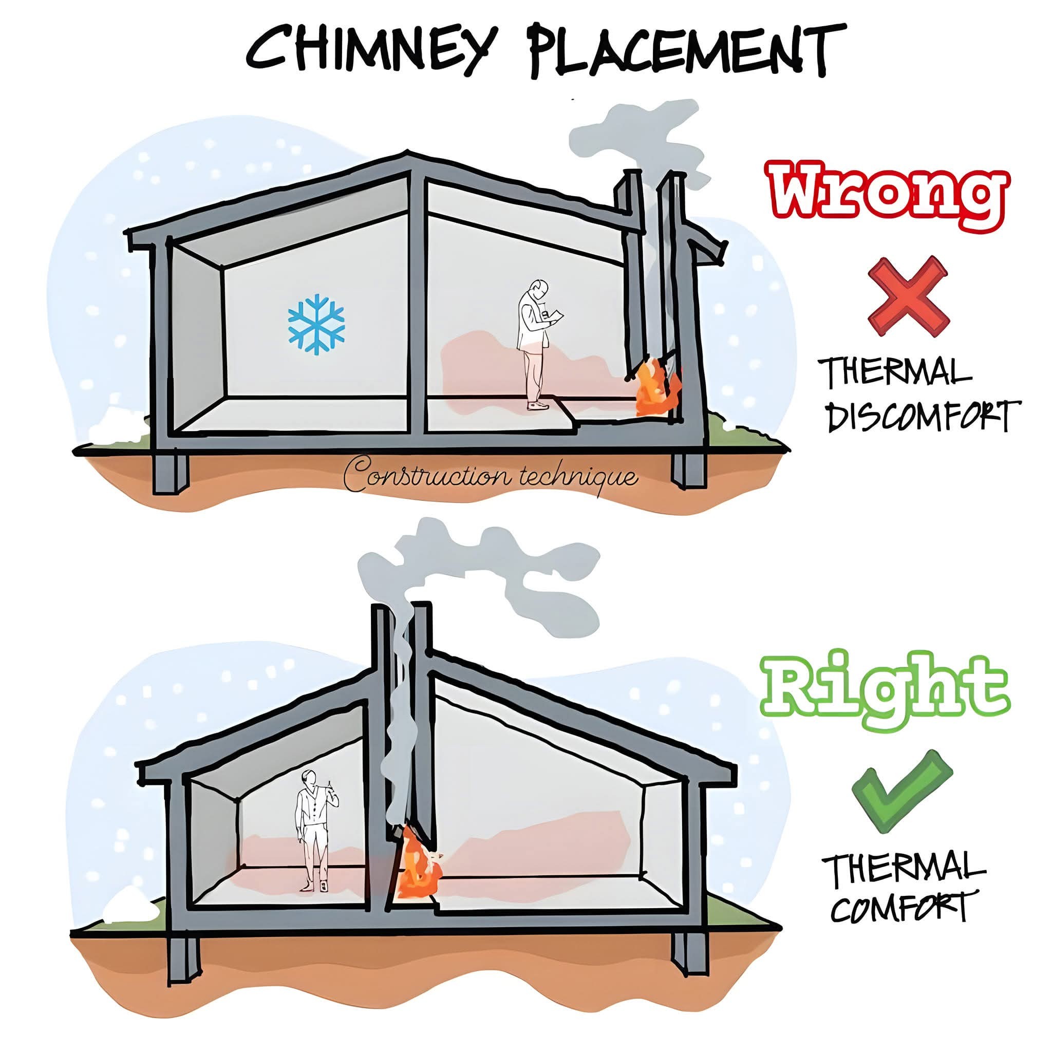 Bastian - 🔥 Chimney Placement – The Right Way for Thermal Comfort 🏡 ️ ...