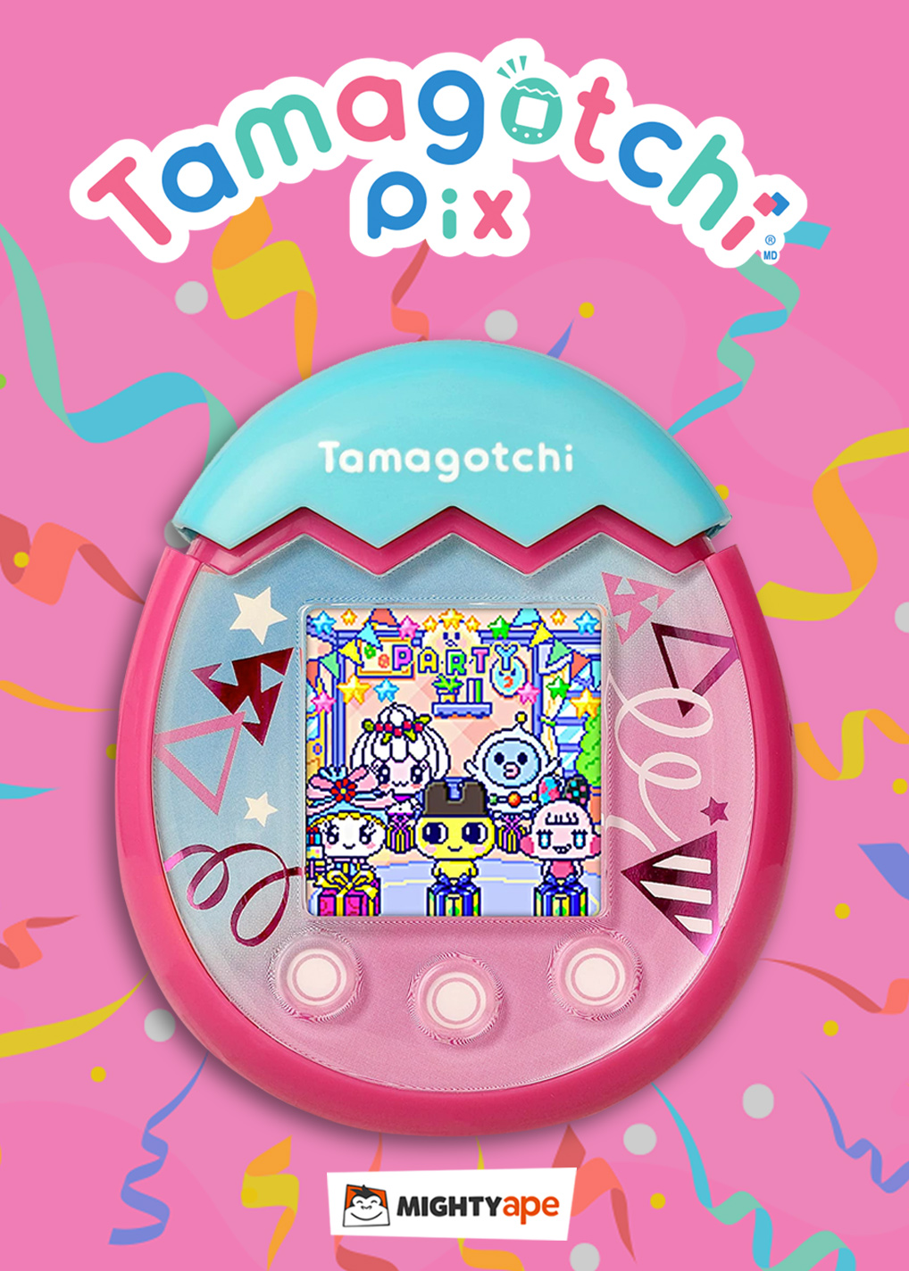 Tamagotchi Pix Party brings a party to the Tamagotchi world and