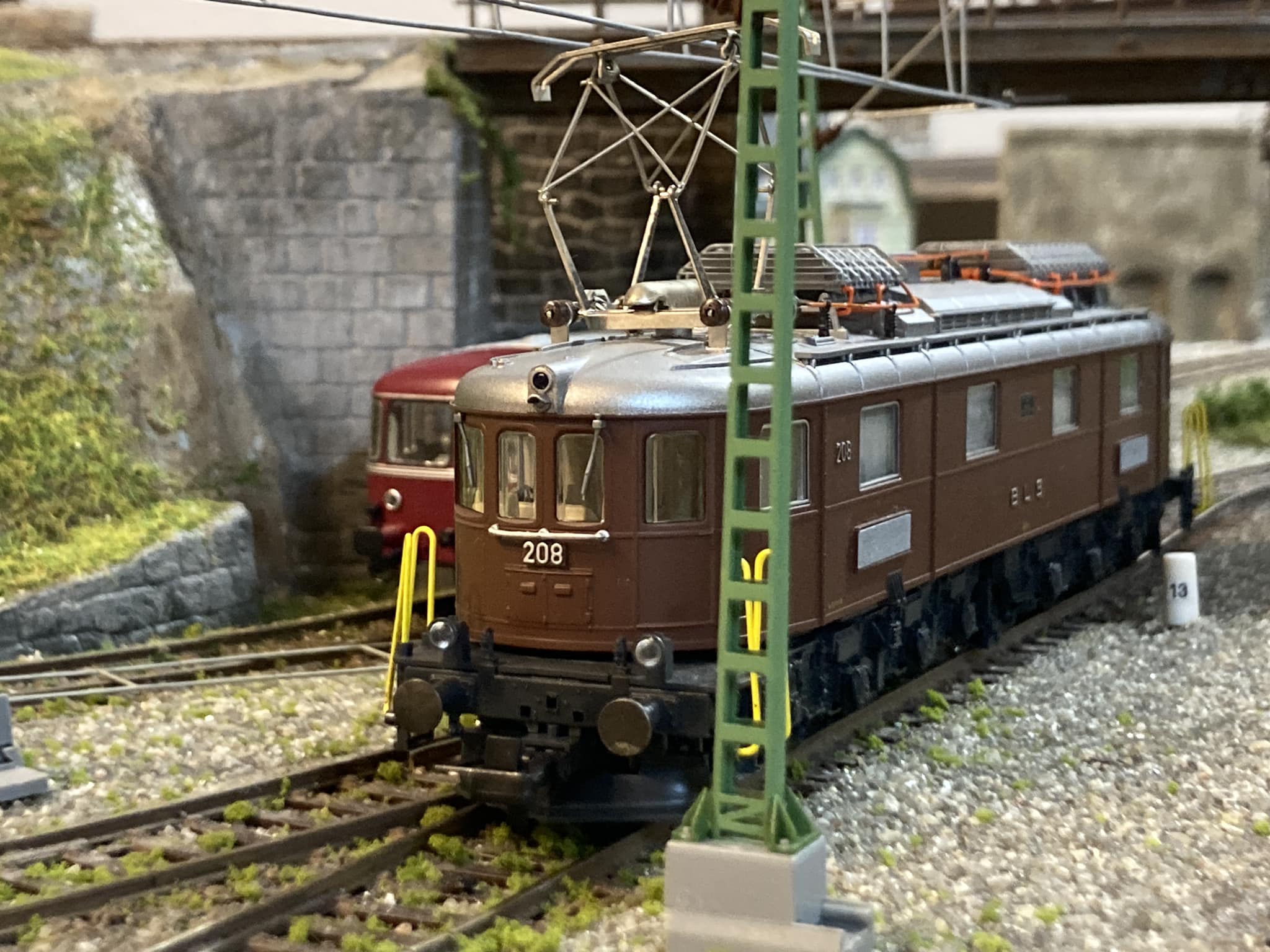 Roco BLS Ae 6/8 company number 208 in HO scale