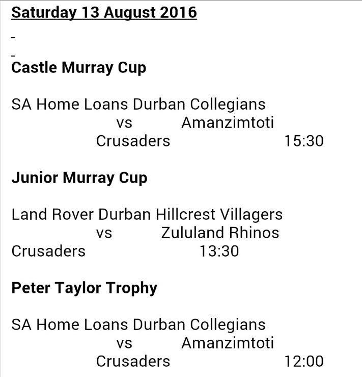 Amanzimtoti Rugby Club - ############# FINALS ...