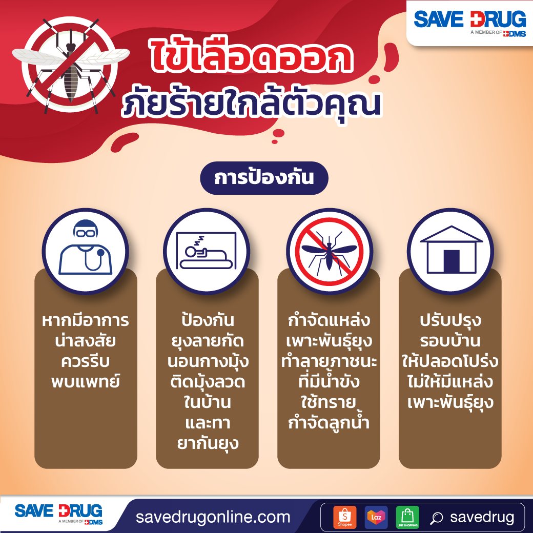 SAVE DRUG - ไข้เลือดออก ภัยร้ายใกล้ตัวคุณ 💥...