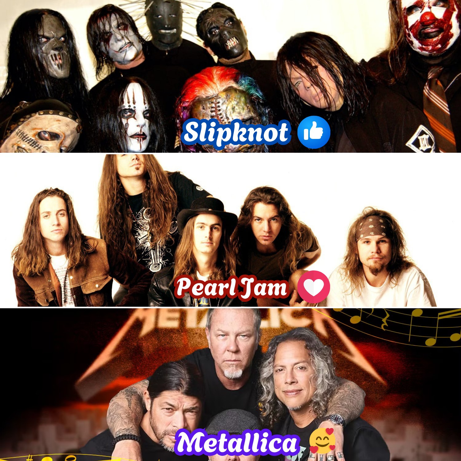 Slipknot and Green Day: metal and punk rock legends