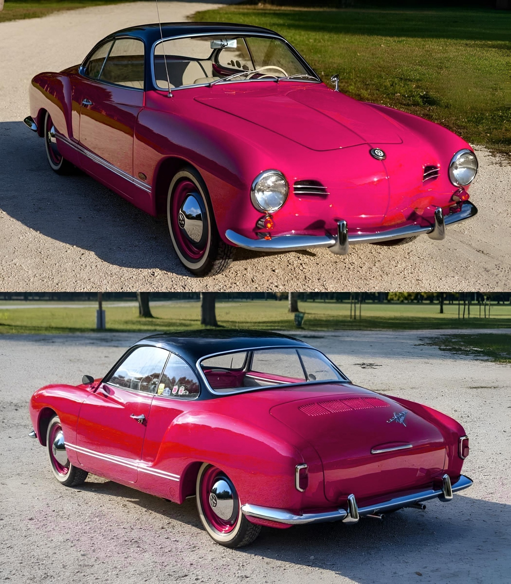Volkswagen Karmann Ghia Lowlight from the year 1959.