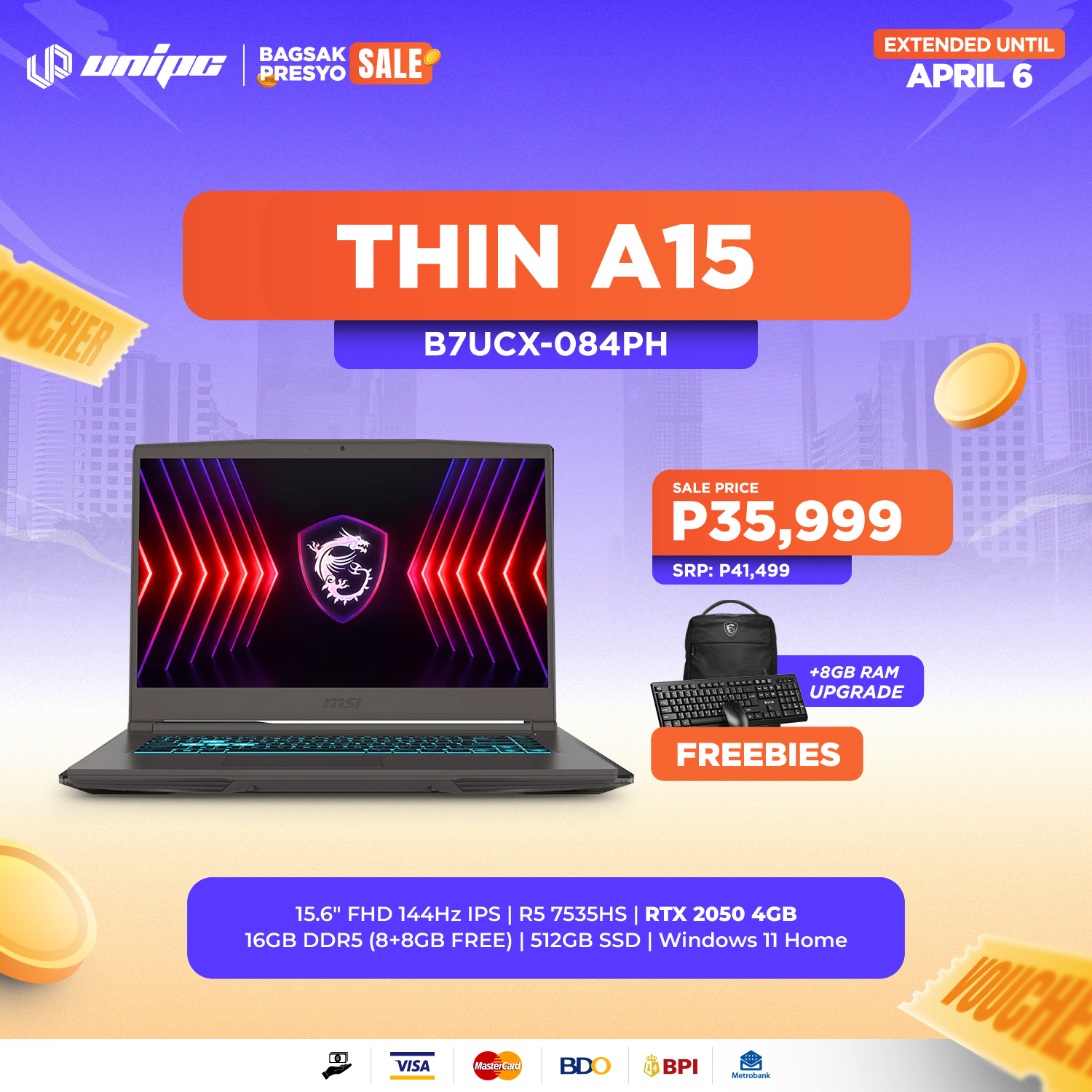 UniPC - Gaming laptop pero on a productivity laptop budget ang MSI Thin ...