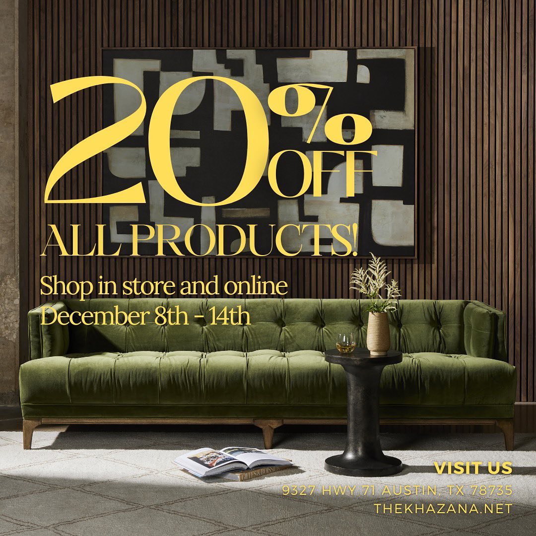 The Khazana Home Austin Furniture Store | Austin TX