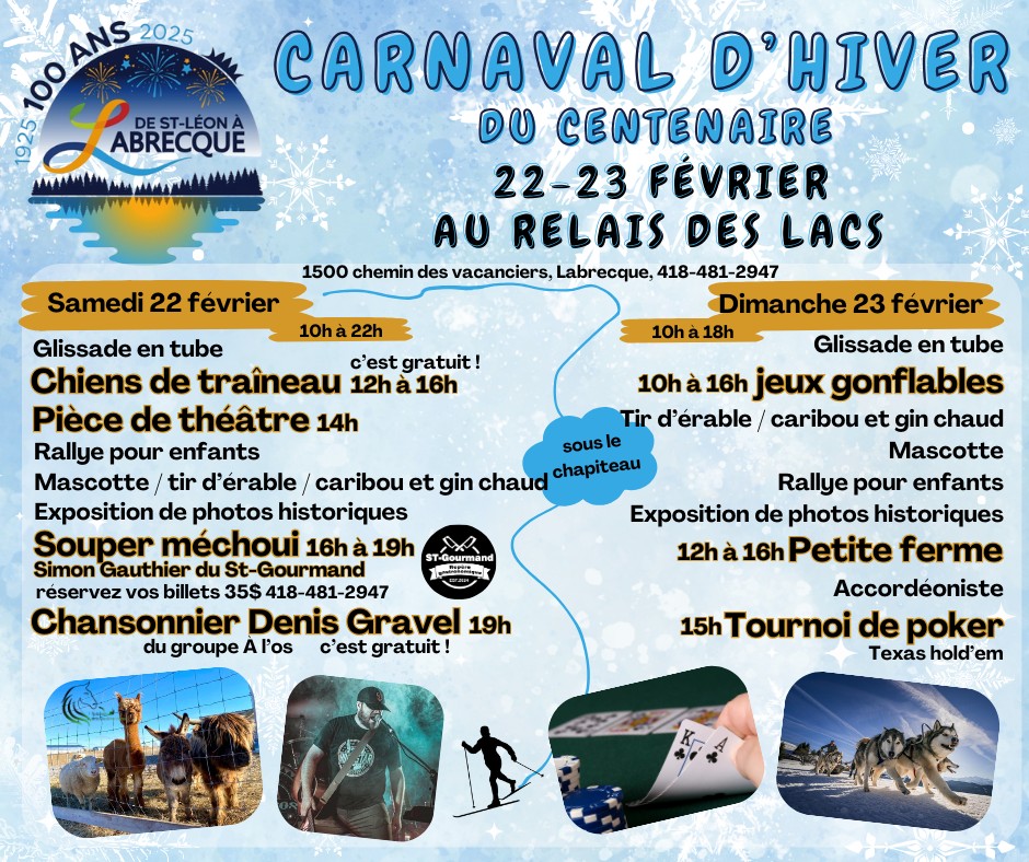 Municipalité de Labrecque - Dans le cadre des festivités du centenaire ...