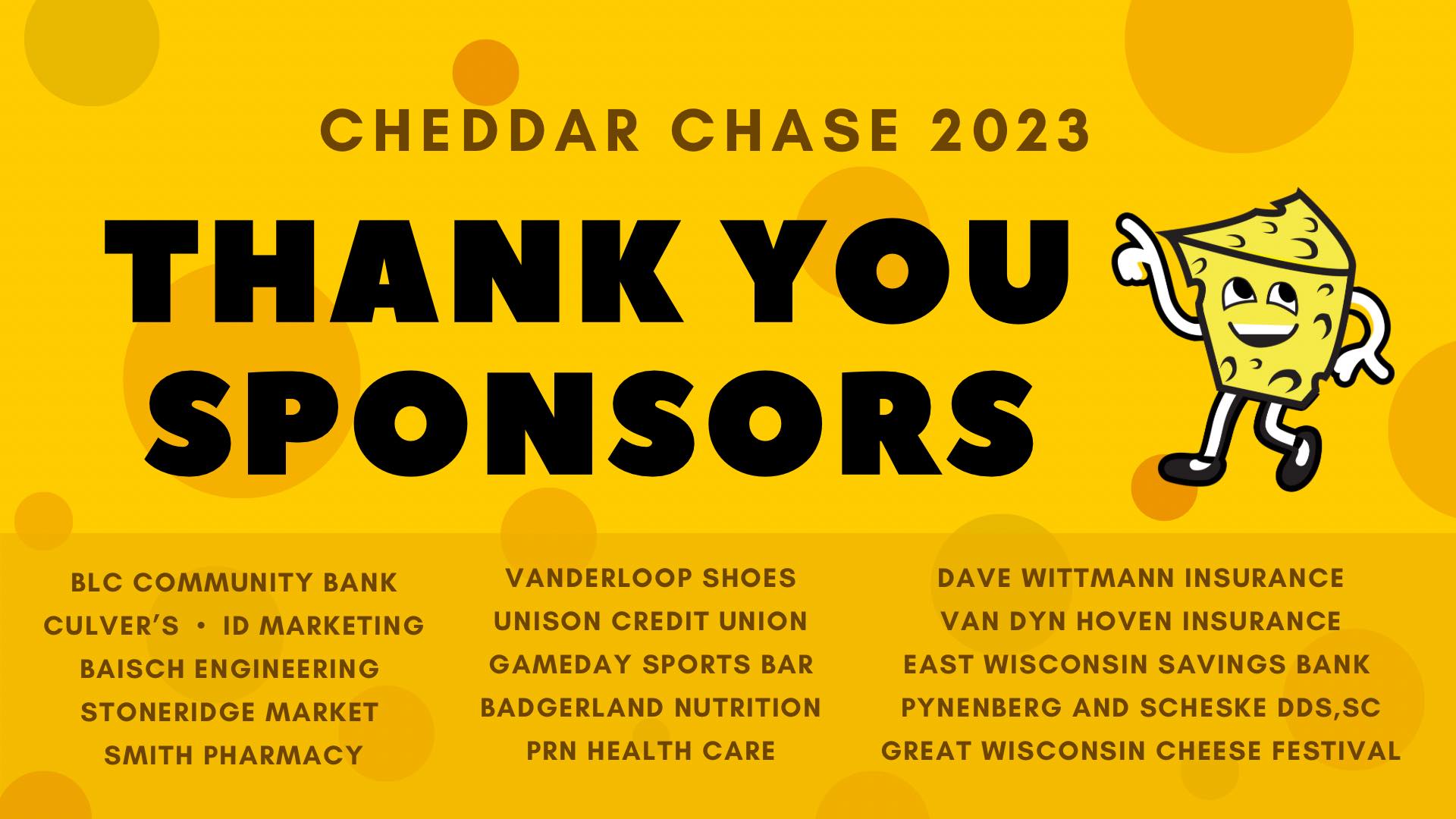 Cheddar - SHOUT OUT and thank you to our sponsors for Cheddar
