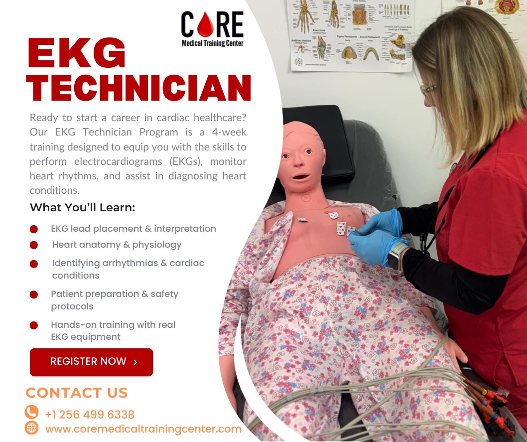 📢 EKG Technician Program... - Core Medical Training Center | Facebook