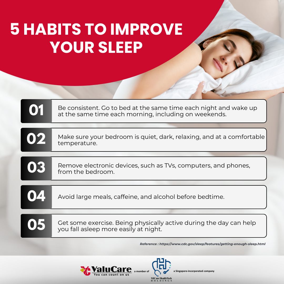 ValuCare - Wake Up Refreshed with These 5 Simple Sleep Habits! 🌙💤 ...