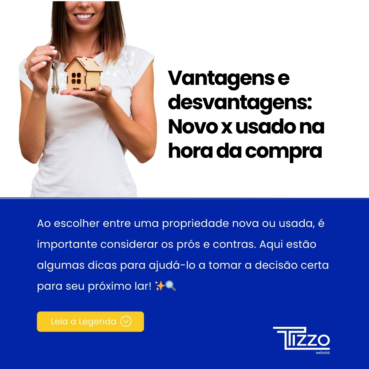 Tizzo - 🏡 Vantagens e Desvantagens: Novo x Usado na hora da compra 🏠 Ao ...