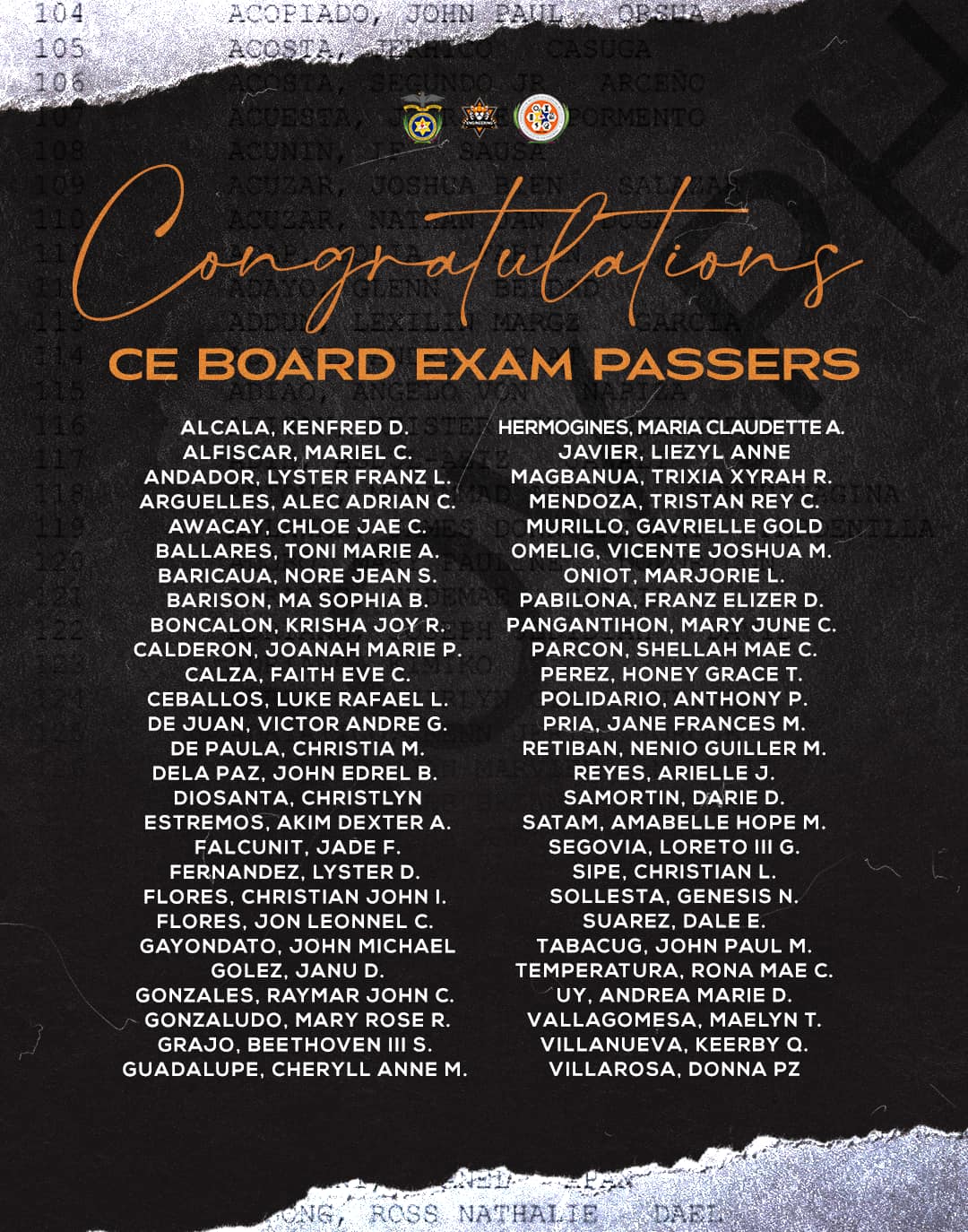 A recognition of... - Engineering Student Council - UNO-R | Facebook