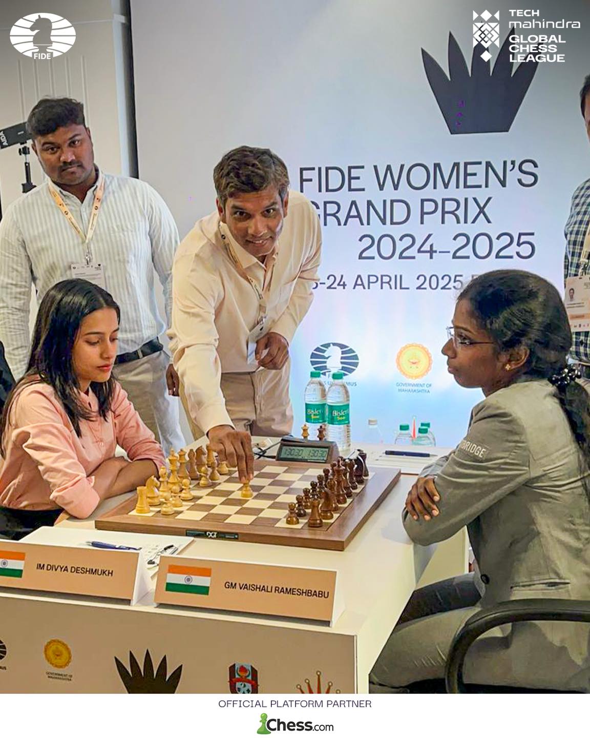 Tech - Symbolic first move we wished for 😍 The 2025 FIDE Women’s Grand ...