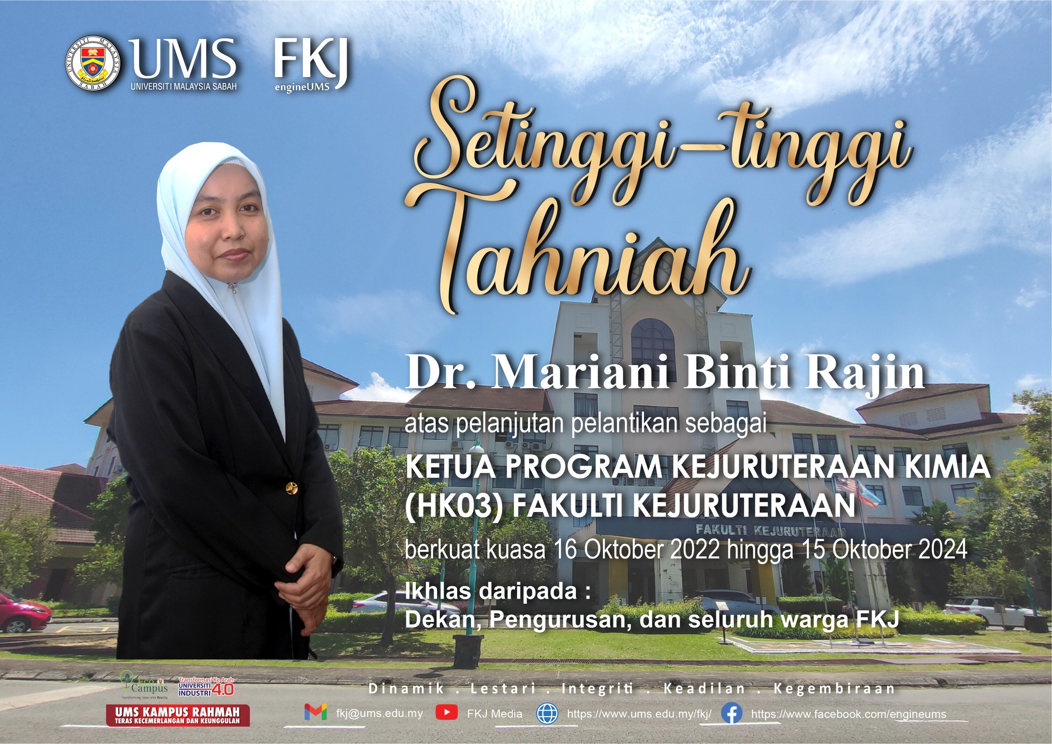 Setinggi-tinggi tahniah... - Fakulti Kejuruteraan UMS | Facebook