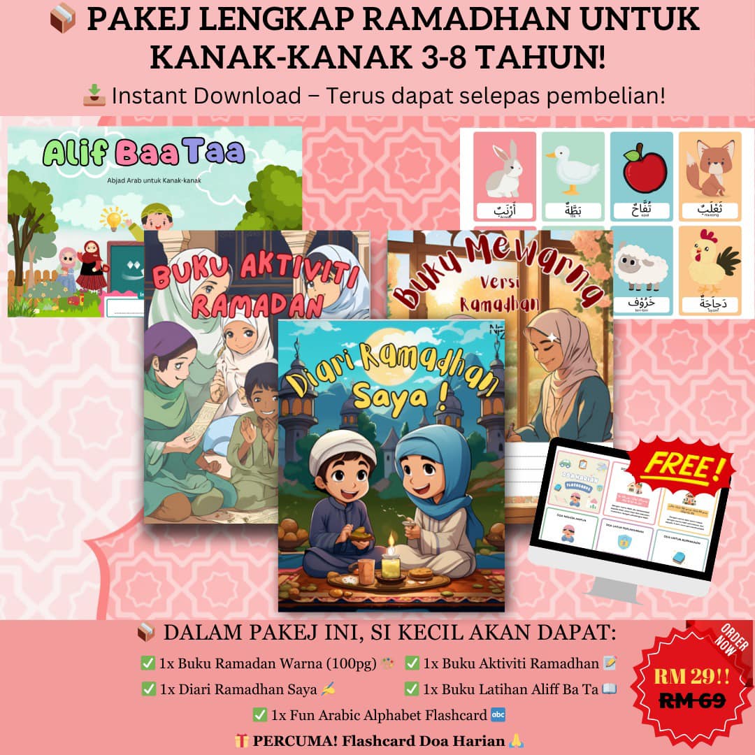 nfzcloset - 💥 FLASH SALE PAKEJ AKTIVITI RAMADHAN UNTUK KANAK-KANAK! 💥 📌 ...