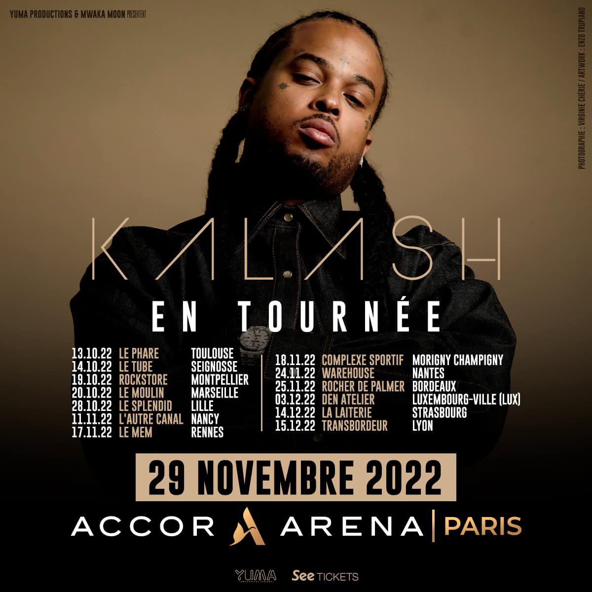 Kalash Accorhotels Arena 29 Novembre