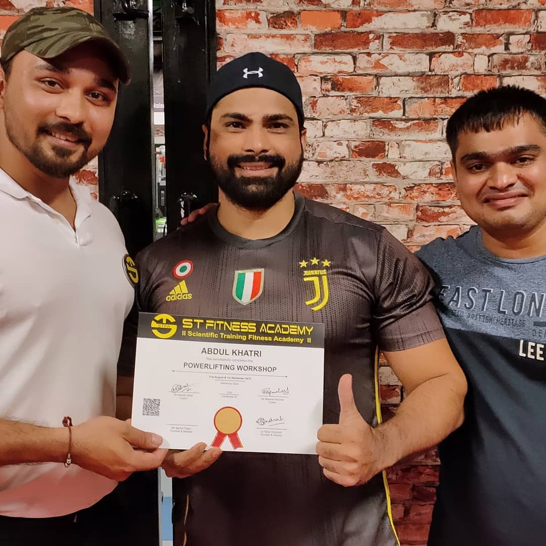 S.T.Fitness - Congratulations Mr. Abdul Khatri for...