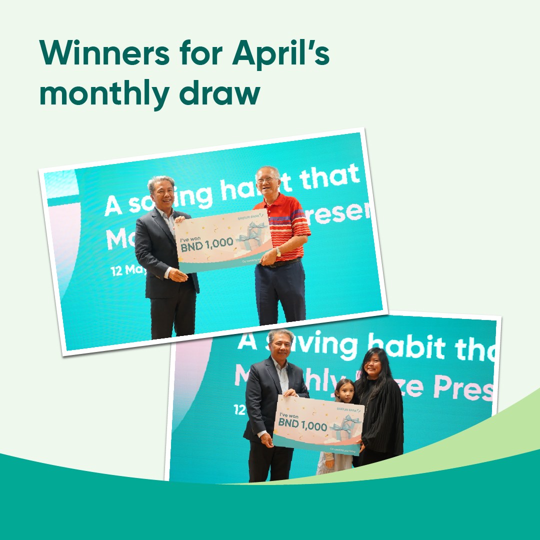 Baiduri - Congratulations to the April winners of the Monthly Draw for ...