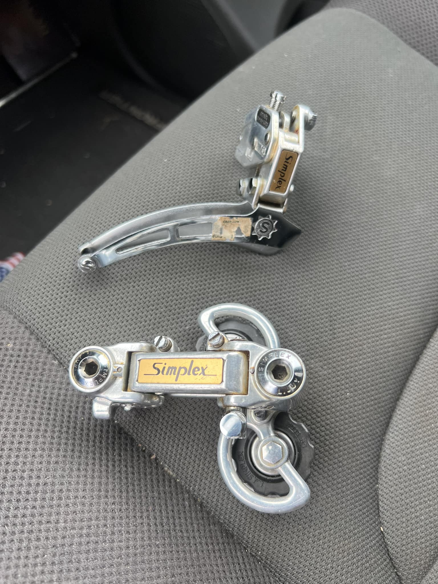 Manettes De Vitesses SIMPLEX LJ 23 Pour Vélo - Vintage - Fabriqué En France - Occasion Bon état