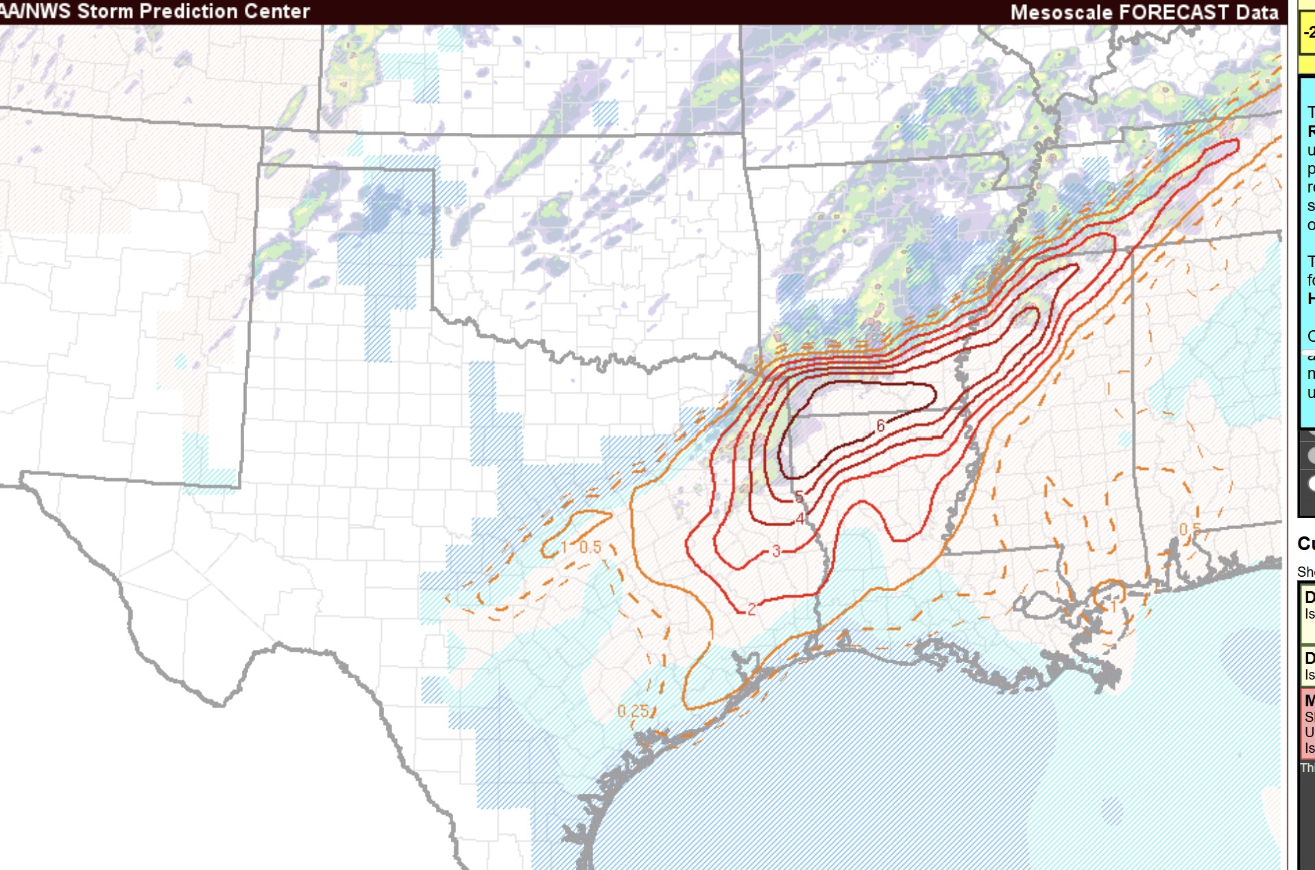 The Storm Prediction Center has expanded the Slight Risk (in