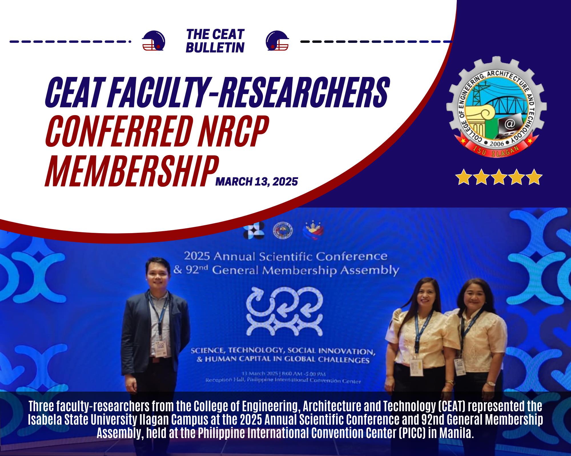 ISU - CEAT Faculty-Researchers attend 2025 Annual Scientific Conference ...